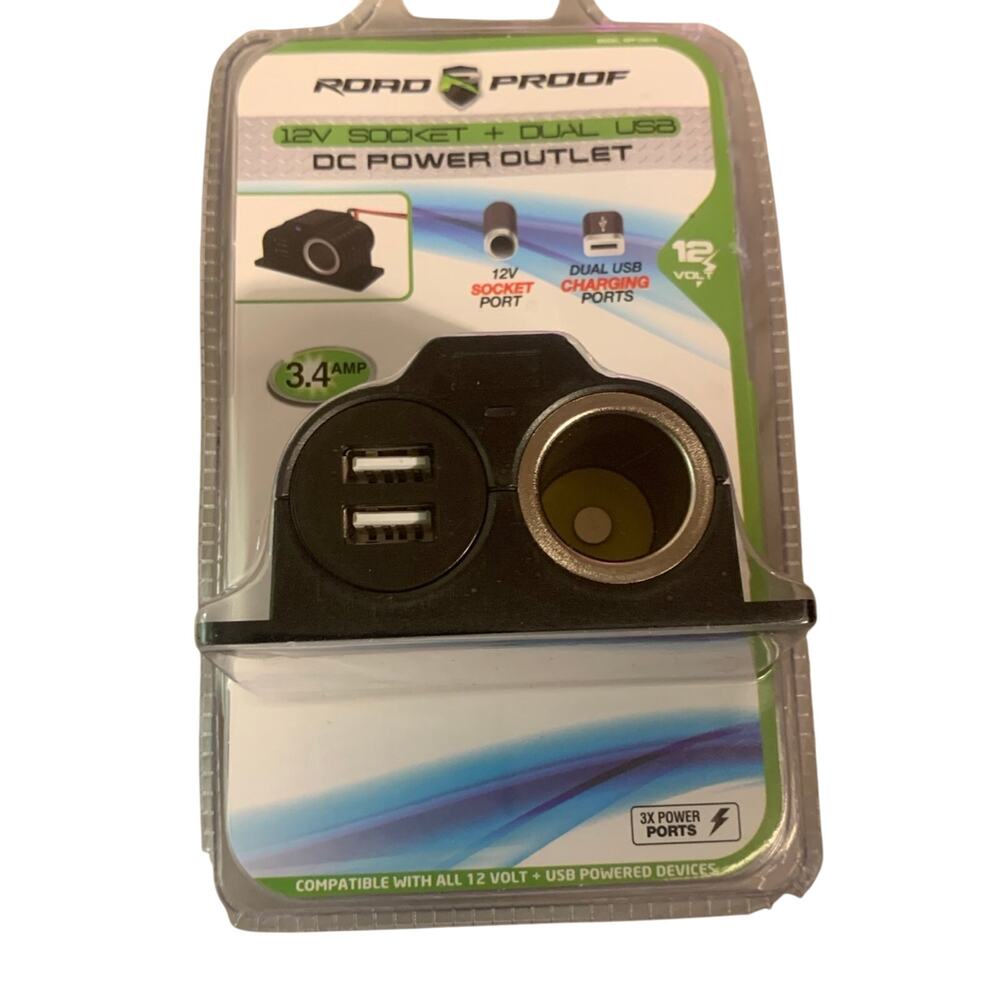 Road Proof 12 v Socket + Dual USB